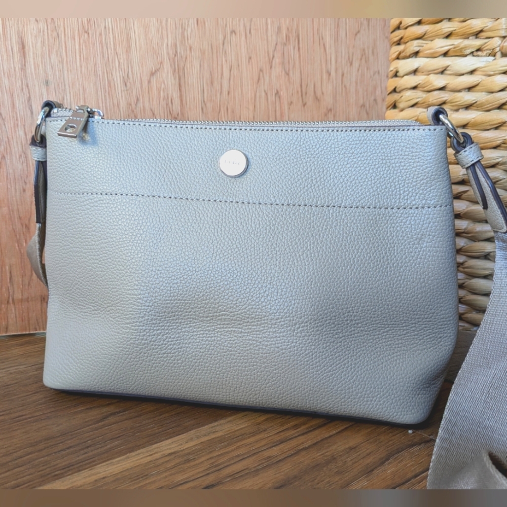 DKNY Leather Shoulder Bag w/Adjustable Strap